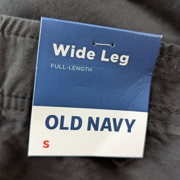Old Navy Wide Leg Cargo Pants Black Size Medium NWT - Picture 9 of 10